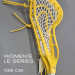 Клюшка для Лакросса Женская - Lacrosse Stick LE Series Бело-Желтая