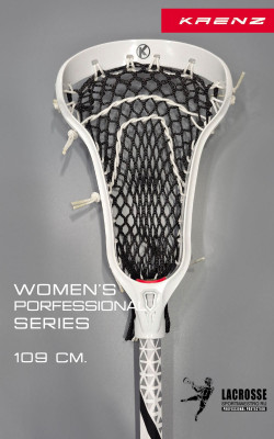 Клюшка для Лакросса Женская - Lacrosse Stick Professional Series Белая