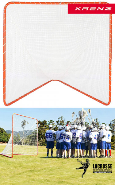 Ворота с сеткой для игры Лакросс Lacrosse 6х6